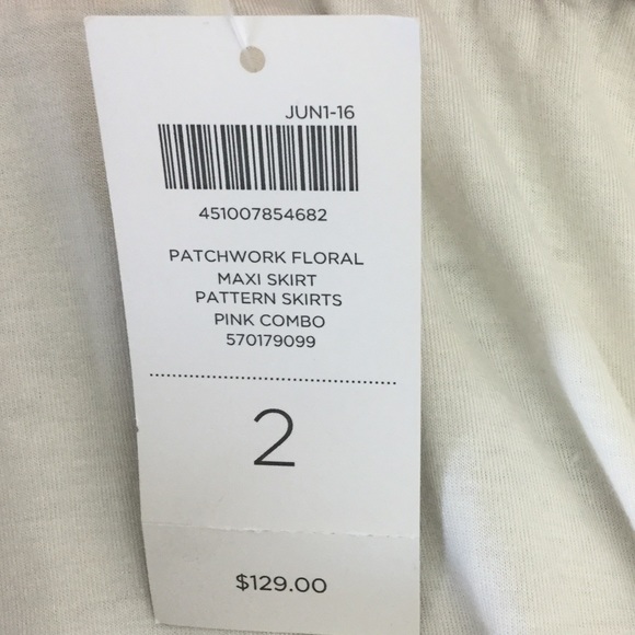 Chico’s Patchwork Floral Maxi Skirt - Picture 6 of 7